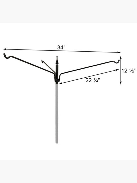 Extended Reach 3 Arm Pole Top