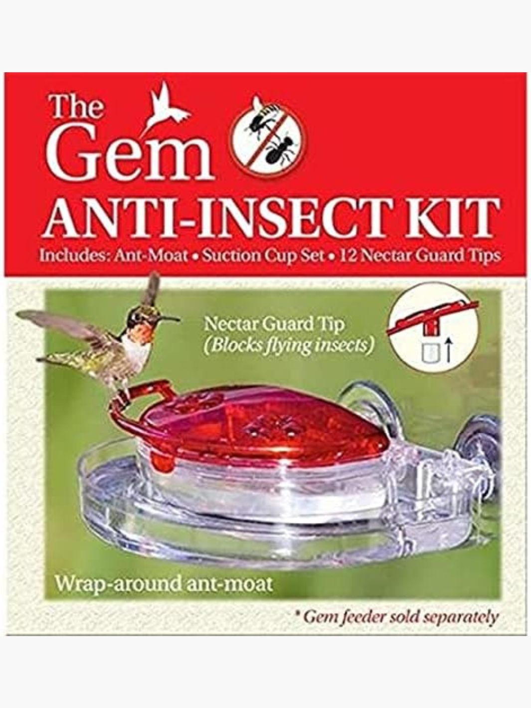 Anti-Insect Kit for Gem Hummingbird Window Feeder