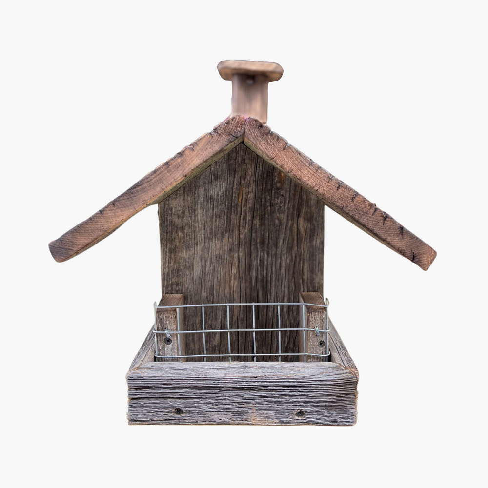 
                      
                        Barn Wood Feeder with Suet Cage
                      
                    