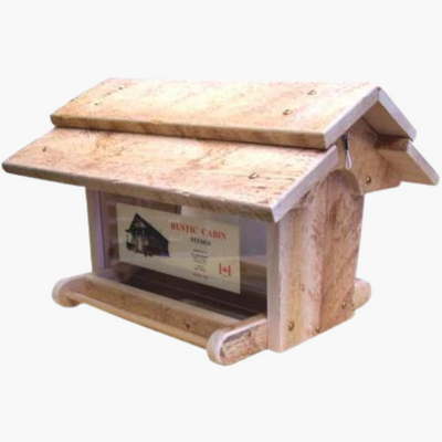 Rustic Cabin Bird Feeder - Cedar