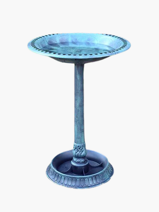 Antique Green Bird Bath